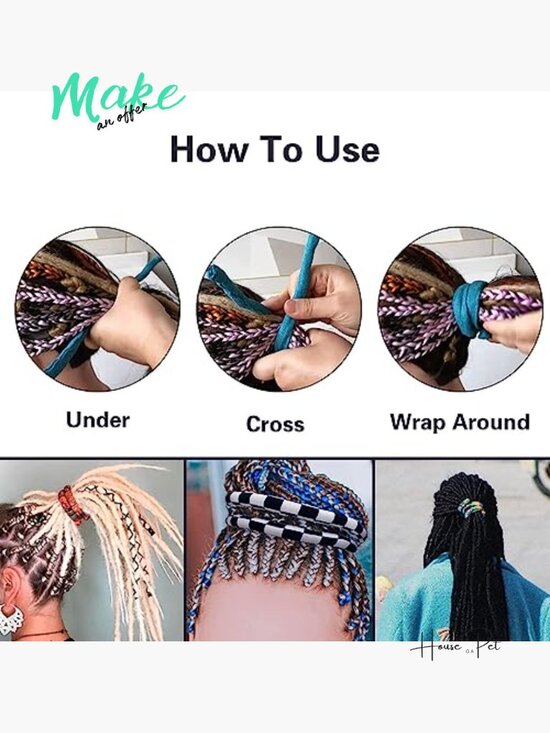 Bendable Spiral Lock Hair Tie for Dreadlocks Long Thick Curly Hair Ponytail main image 7